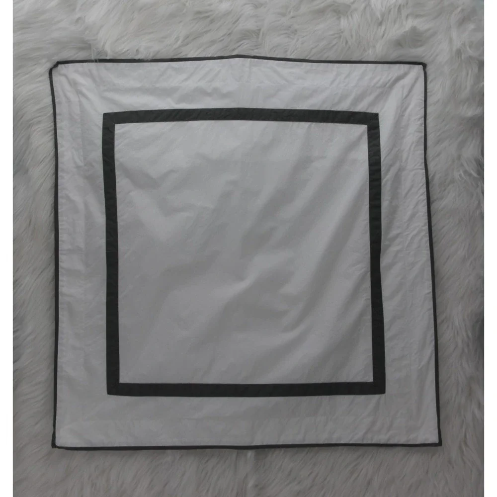 Pottery Barn Morgan White & Gray Euro 26